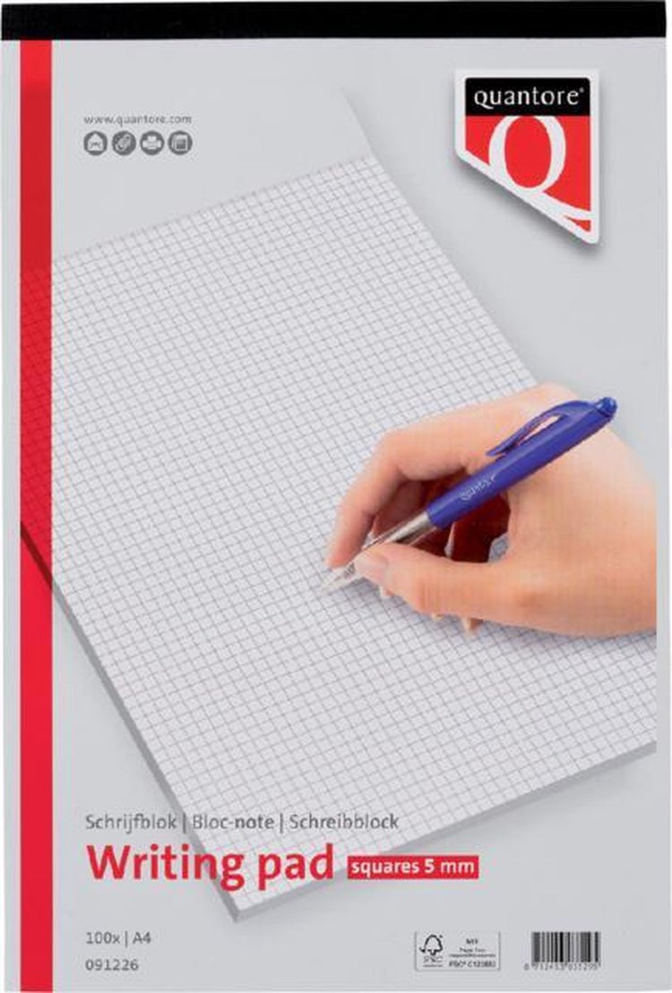 Quantore 5 x bloc-notes a4 diamant 5mm