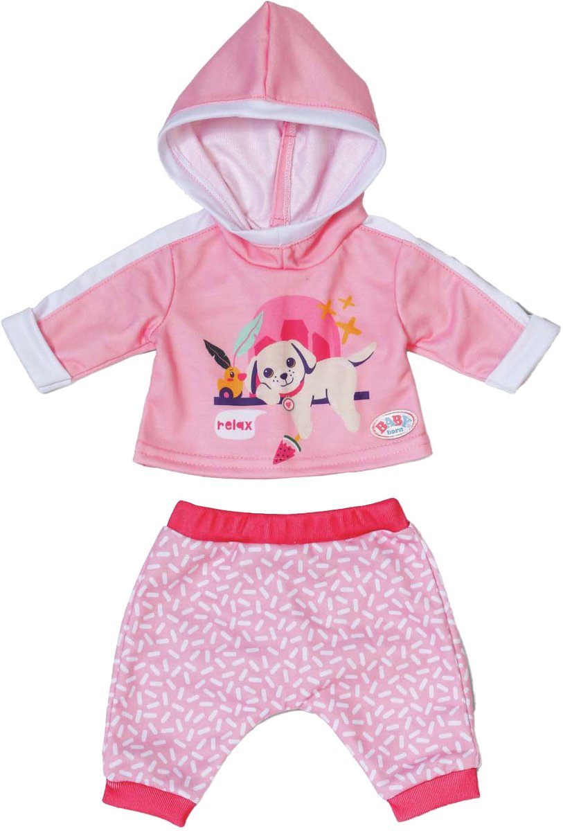 Survêtement baby born rose (43 cm)