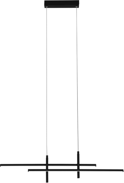 Lampe à suspension Eglo trepiliano / LED - 110 cm - noir et blanc