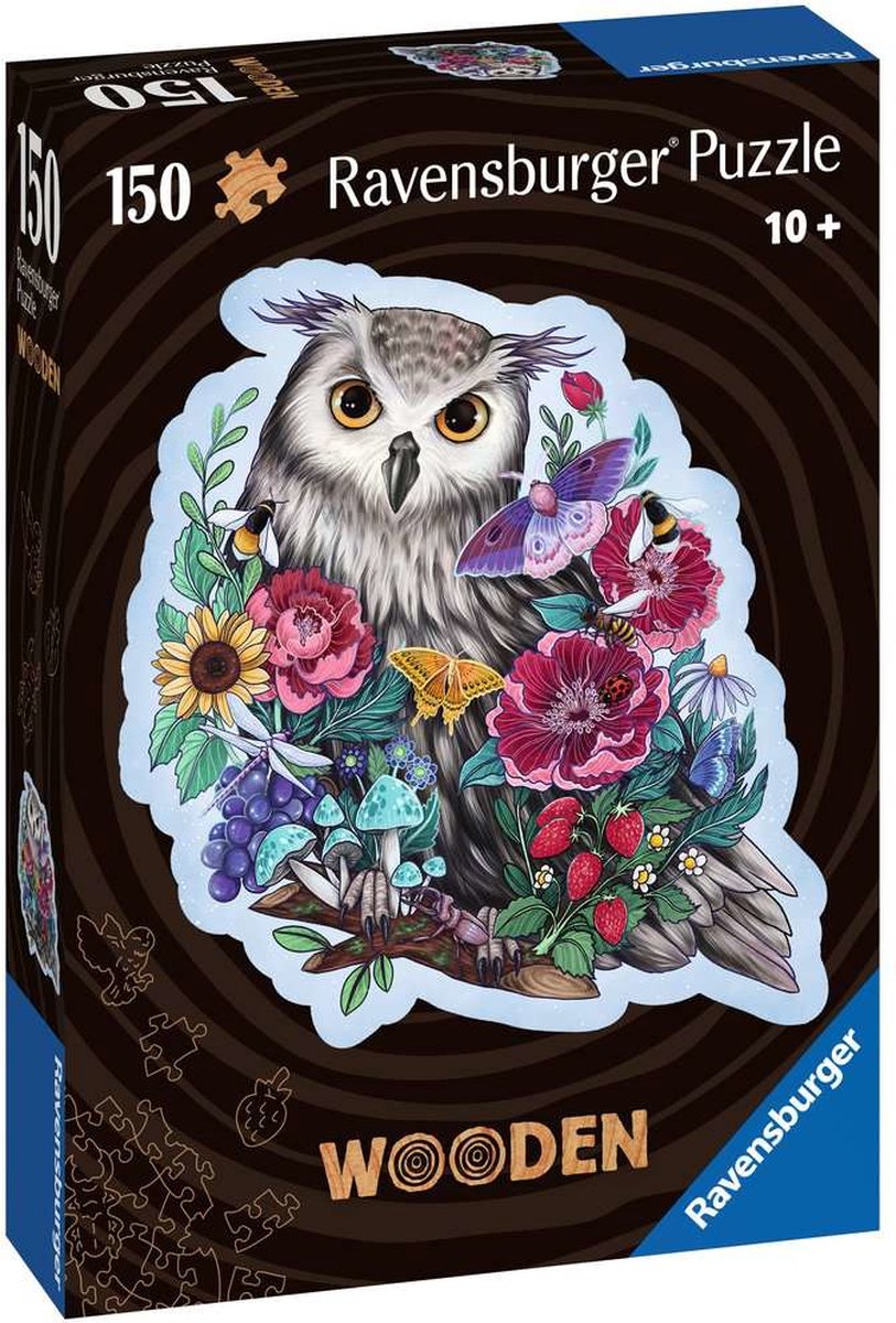 Ravensburger puzzle en bois 150 pièce(s) hibou