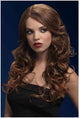 Perruque d'habillage Fever Smiffys - marron clair - cheveux longs - Nicole - femme - perruque femme