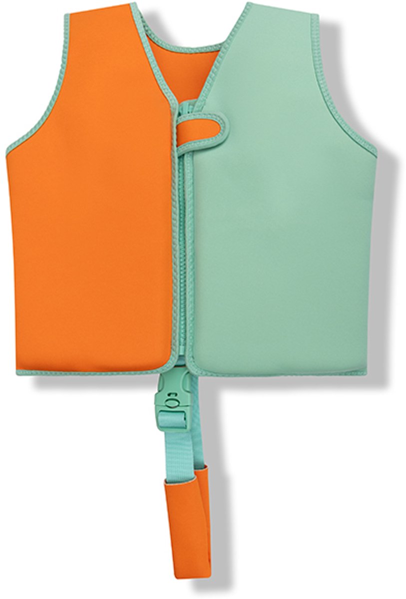 Clash vif | Oranje Groen Swimming Vest 3-6 ans