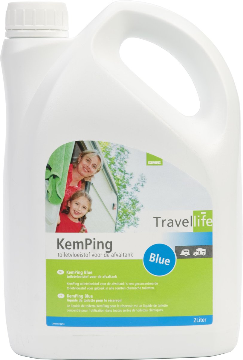 Liquide de toilette Travellife Kemping bleu - 2l