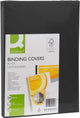 Q-connect feuille de couverture a4 cuir 250 grammes 1 pièce noir