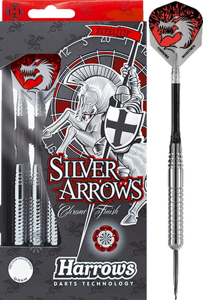 Flèches argentées Harrows 22gr