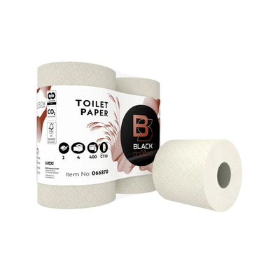 Papier toilette Satino noir greengrow 2 épaisseurs (40 rouleaux de 400 feuilles)