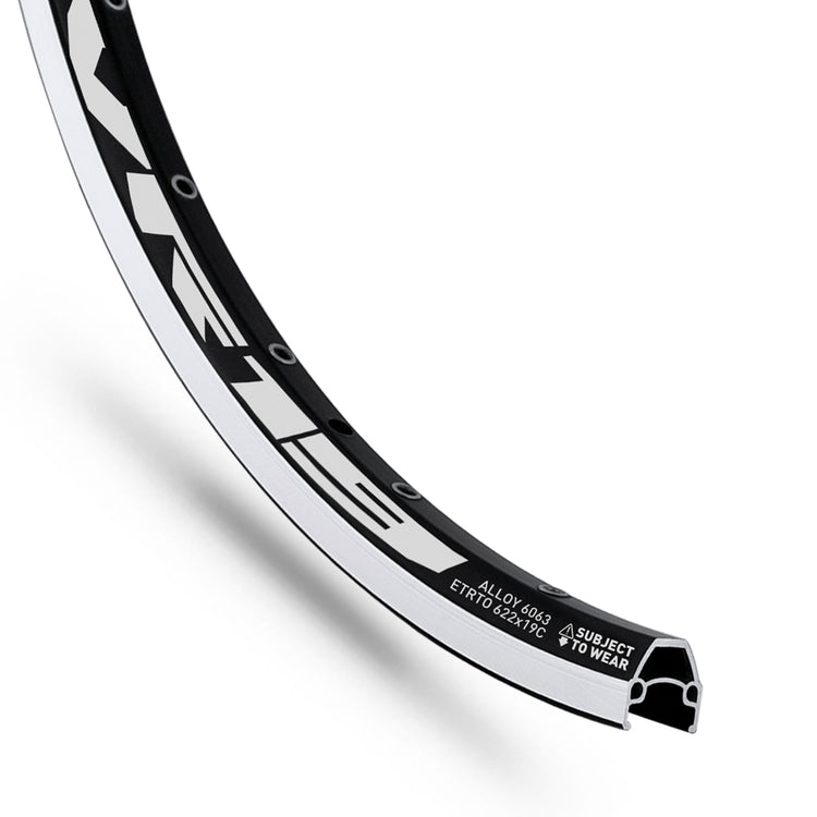 RODI RIM VR19 28 (622 x 19C) Aluminium 36 trous noirs
