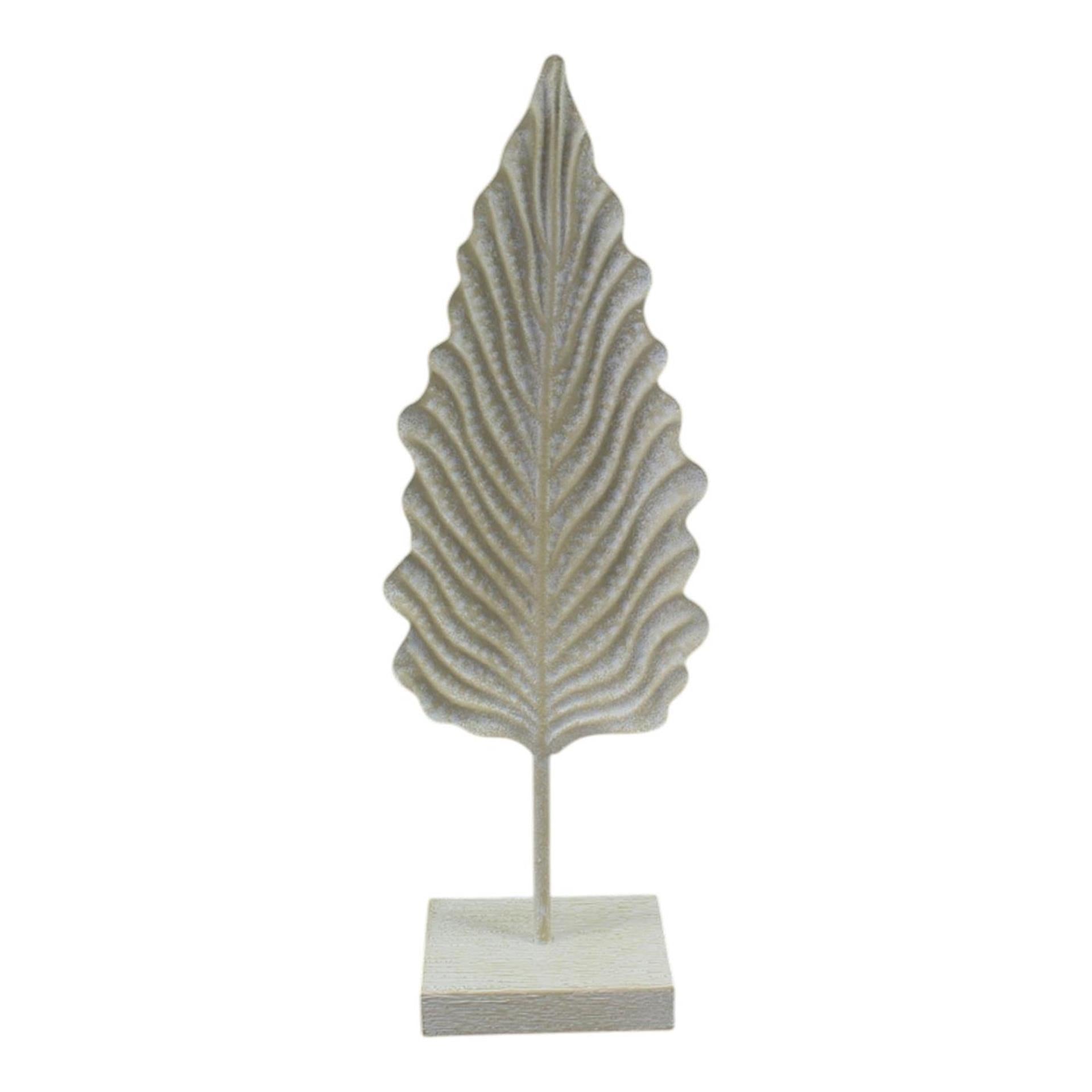 Manoir ambiance déco ressort métal crème 19x11x56cm