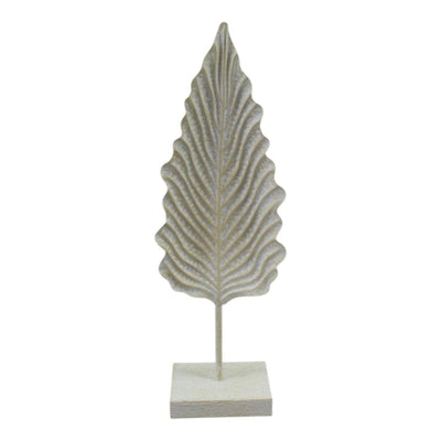 Manoir ambiance déco ressort métal crème 19x11x56cm