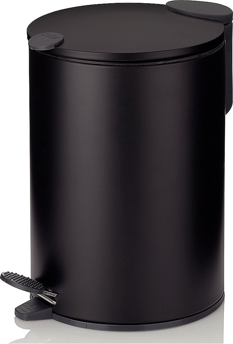 Kela poubelle à pédale, 3 l, noir - | mat