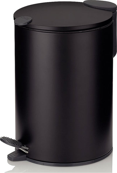 Kela poubelle à pédale, 3 l, noir - | mat
