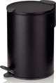 Kela poubelle à pédale, 3 l, noir - | mat