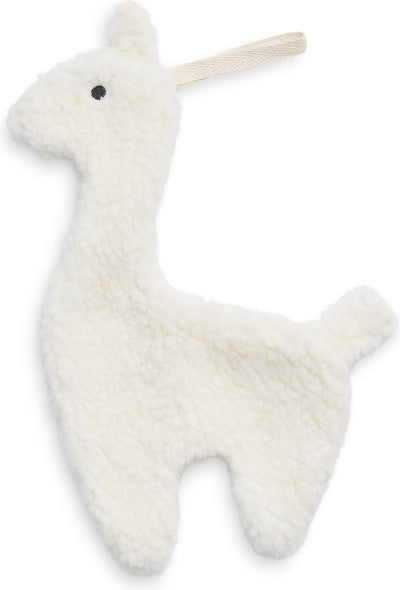 Jollein - sucette en tissu lama (blanc cassé) - sucette en peluche, sucette en tissu bébé, sucette en tissu - 100% polyester