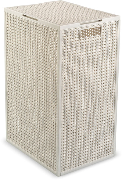 Panier à linge Curver Kaya avec couvercle - 60l - 38x29x58,5 cm - blanc