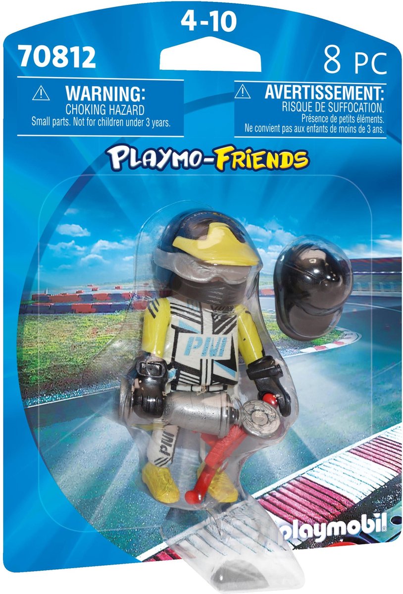Playmobil playmo-friends - pilote de course - 70812