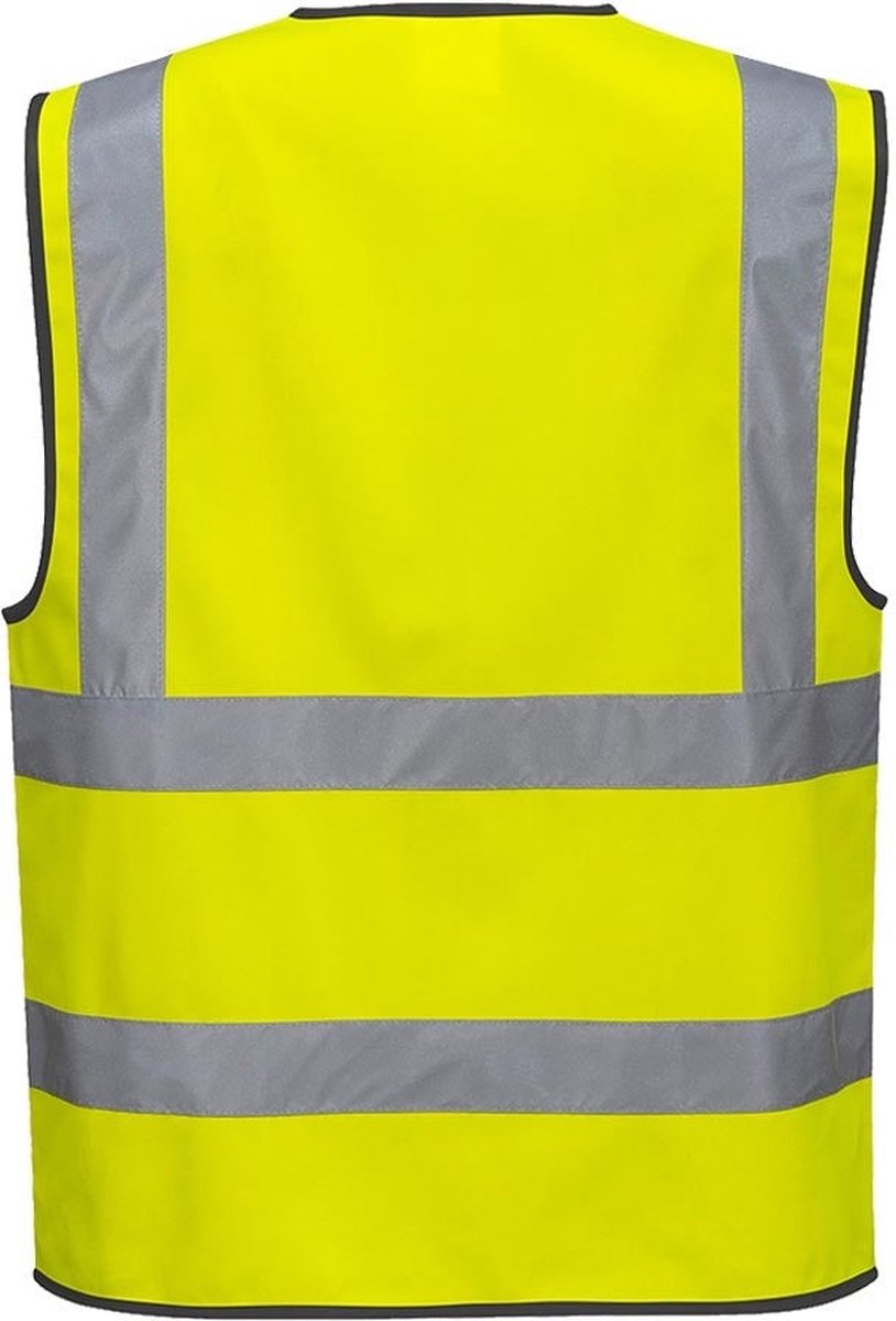 Gilet de sécurité Portwest avec fermeture éclair jaune