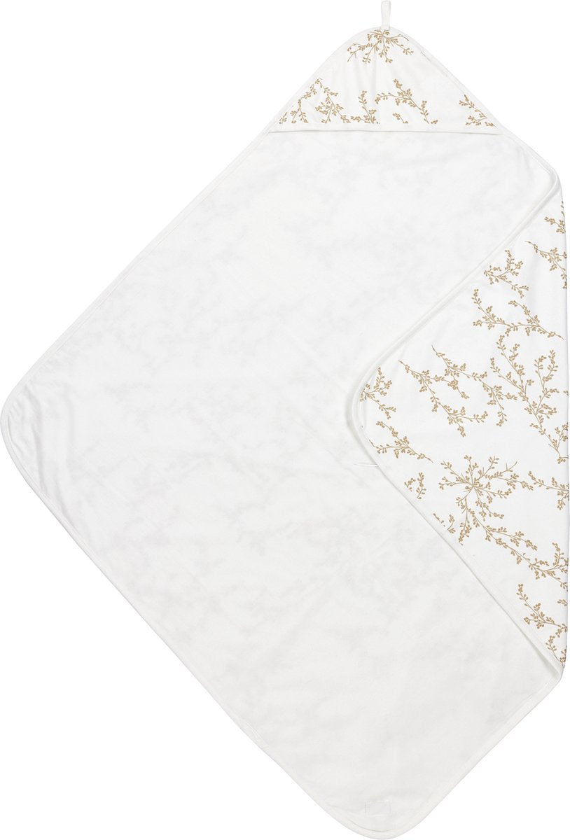 Cape de bain Meyco branches bébé - sable - 90x90cm