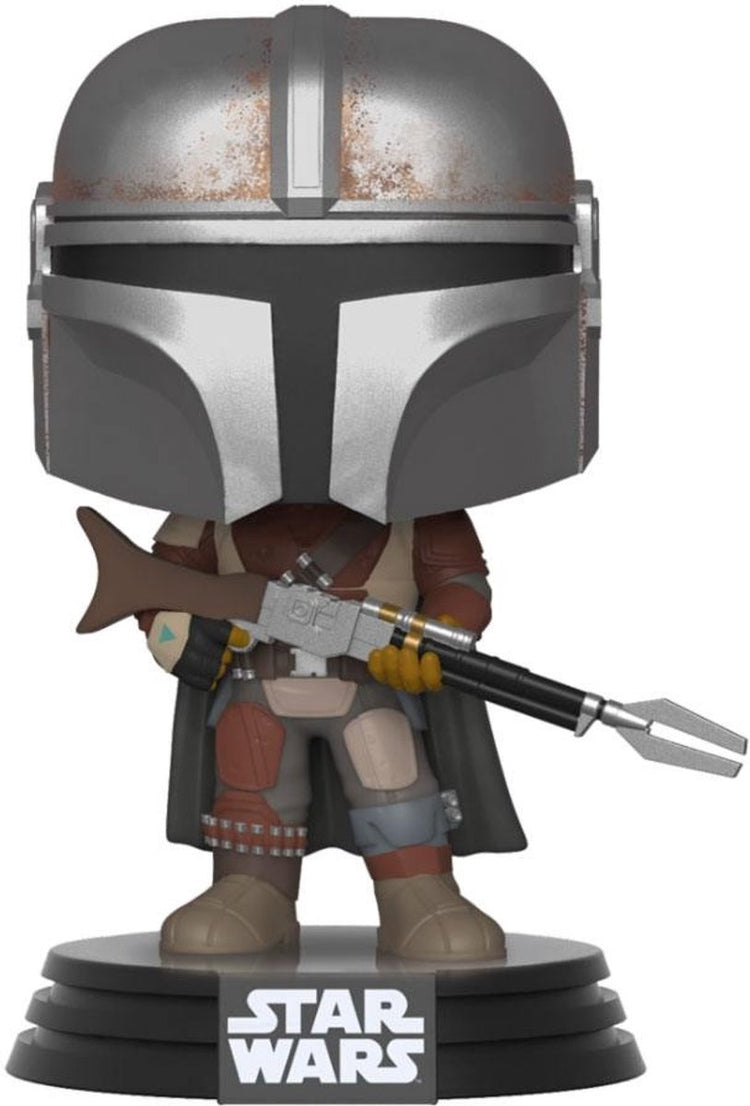 Funko-pop ! Star Wars : Le Mandalorien - Le Mandalorien #326 | figurine en vinyle à tête branlante |