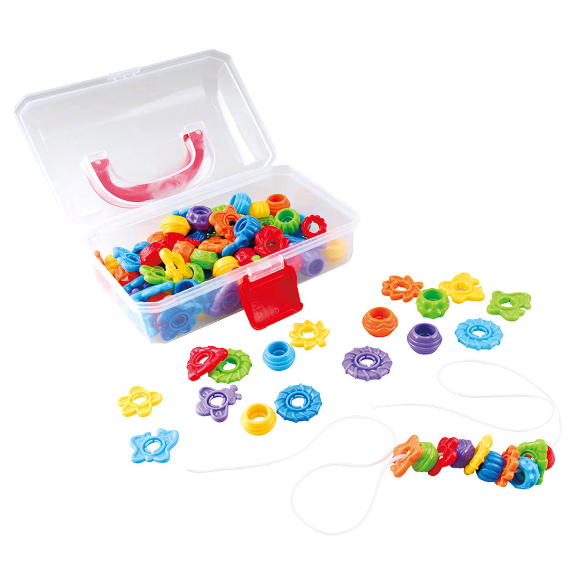 Jouez à des perles de fil dans la valise, 150dlg.