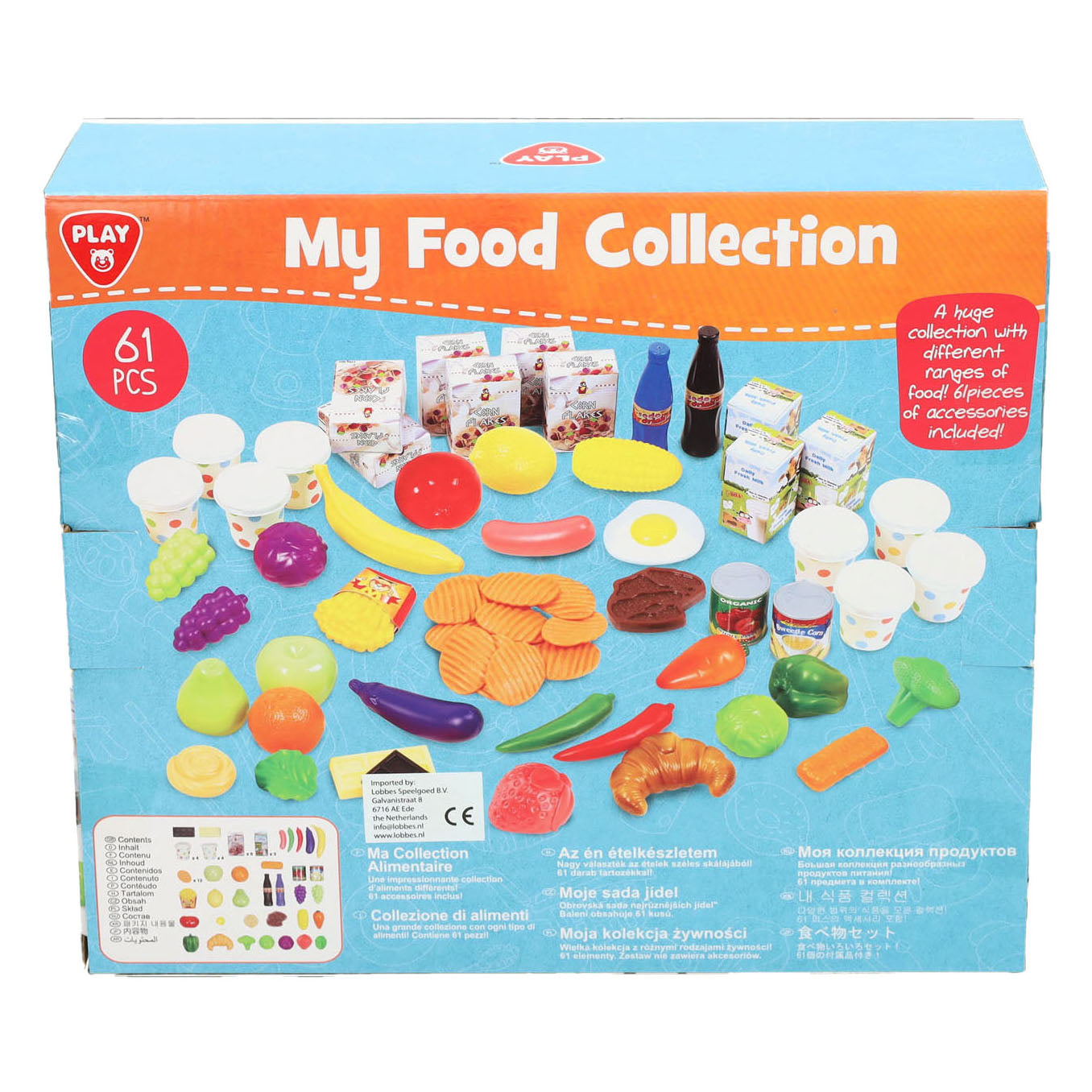 Jouez à un ensemble alimentaire, 61dlg.