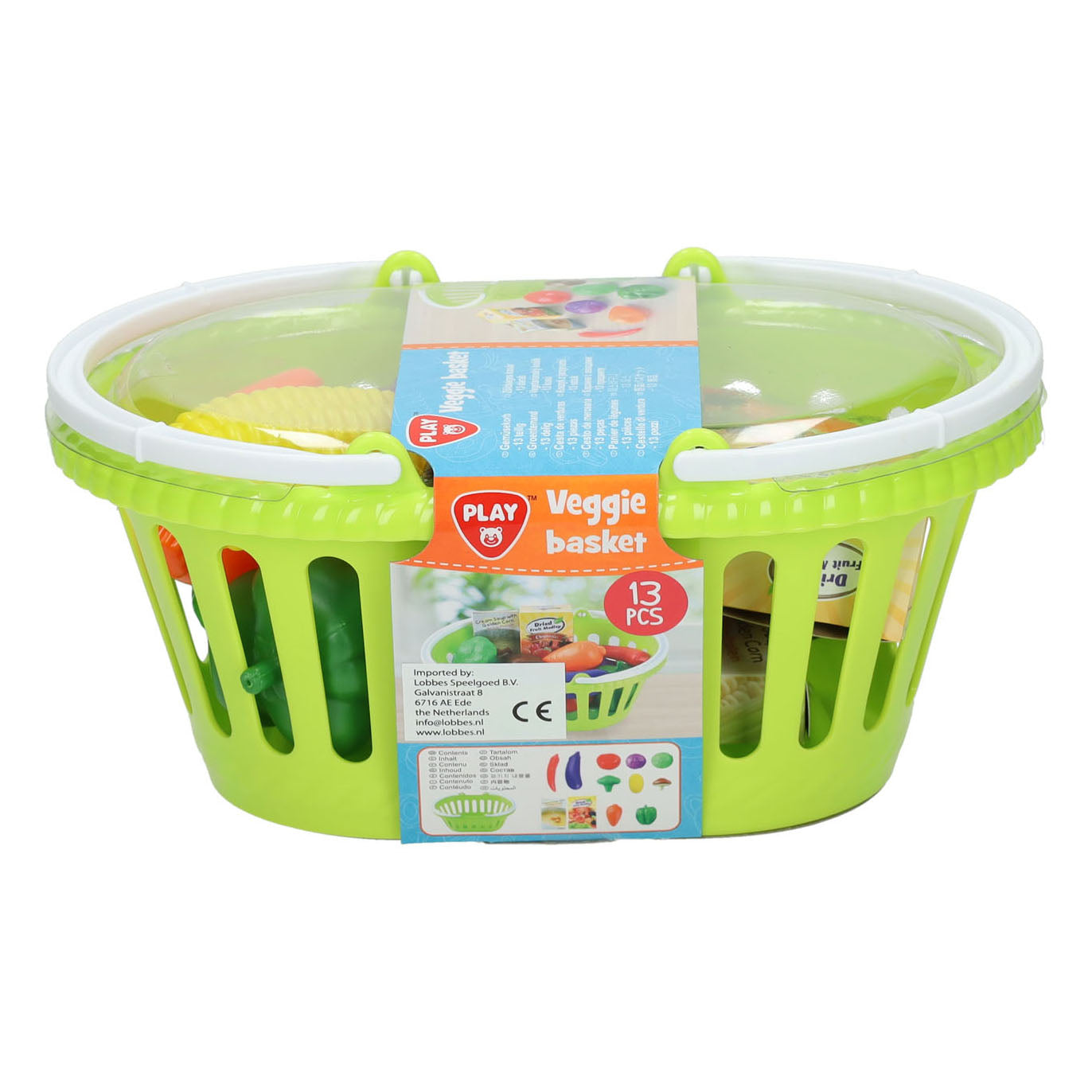 Jouez au panier avec des légumes, 13dlg.