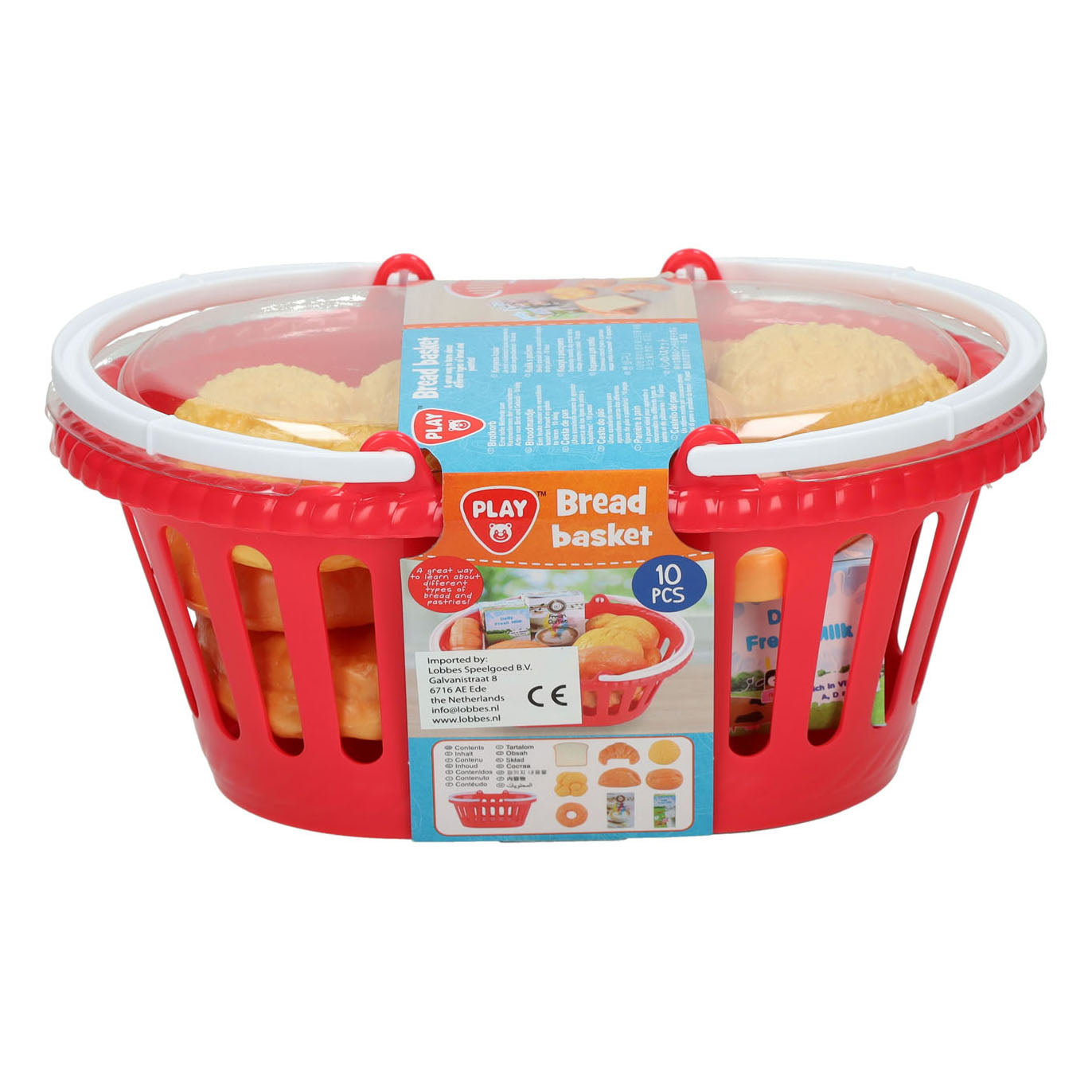 Panier de jeu avec du pain, 10 pcs.