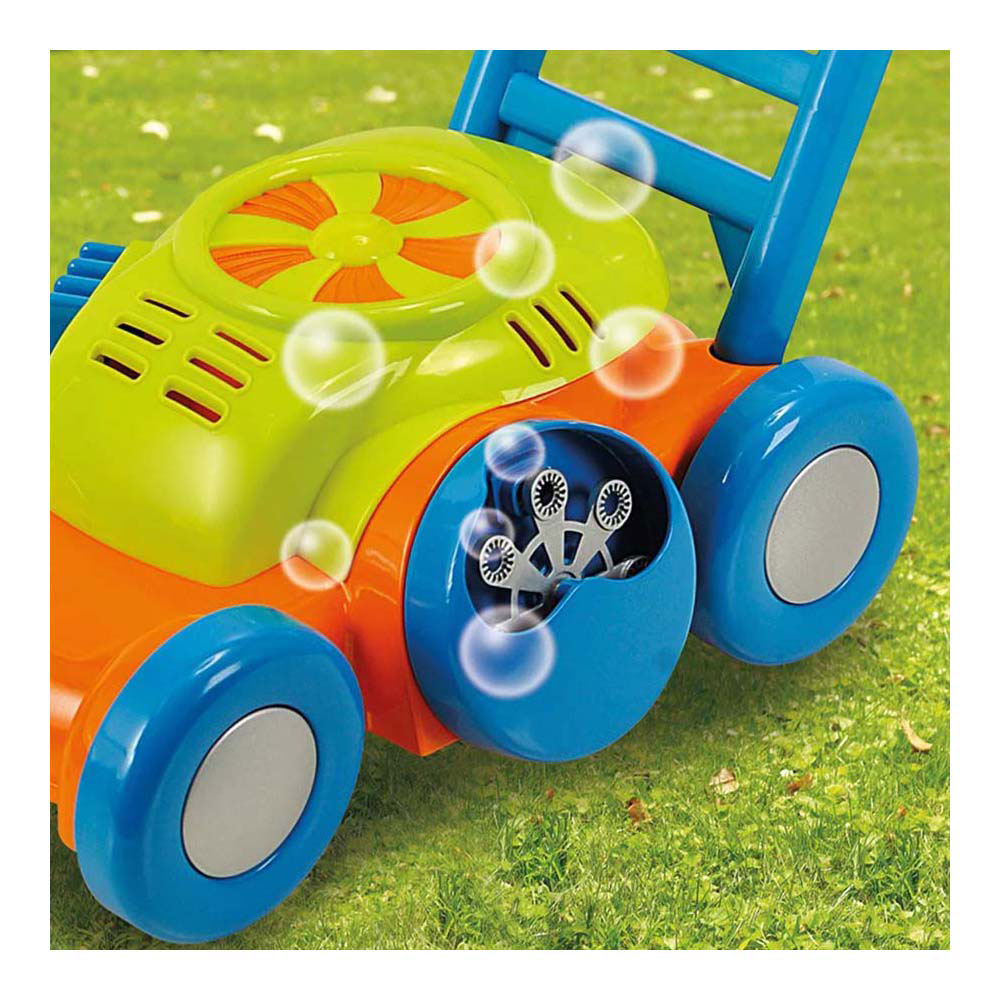 Jouez à la tondeuse à pelouse de la vessie à bulles