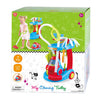 Jouez à un chariot de nettoyage avec un aspirateur rétro, 7dlg.
