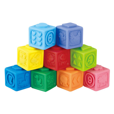 Jouez aux blocs de sensations empilables, 9 pcs.