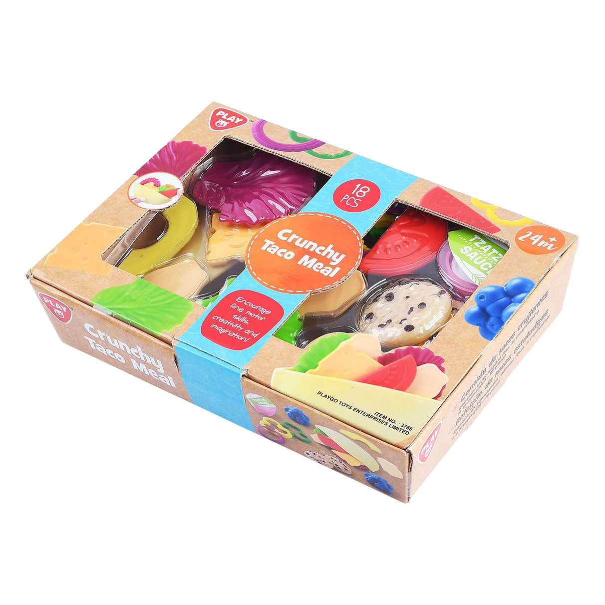 Jouez à Toy Food Crunchy Taco Play Set, 18dlg.