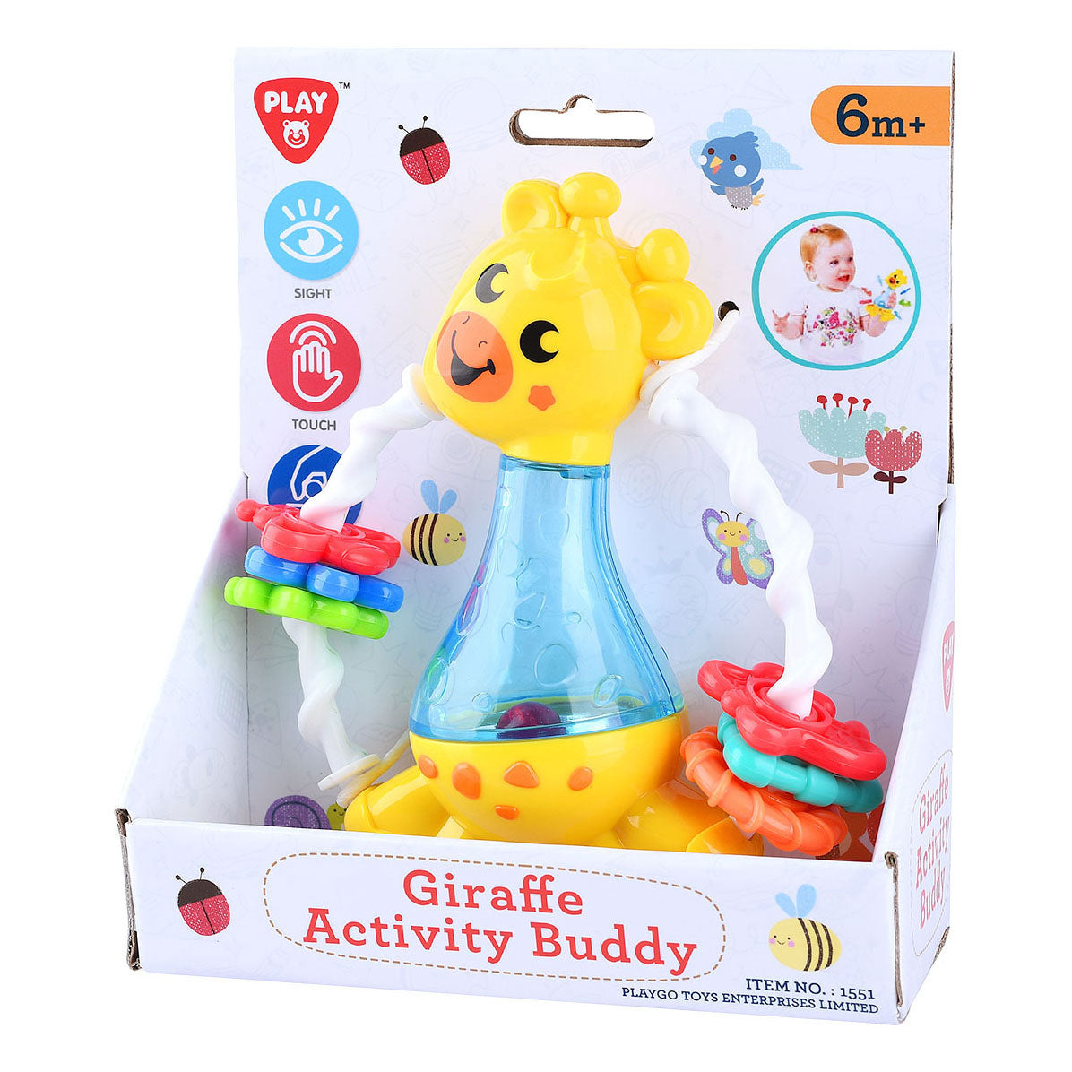 Jouer à la girafe hochet