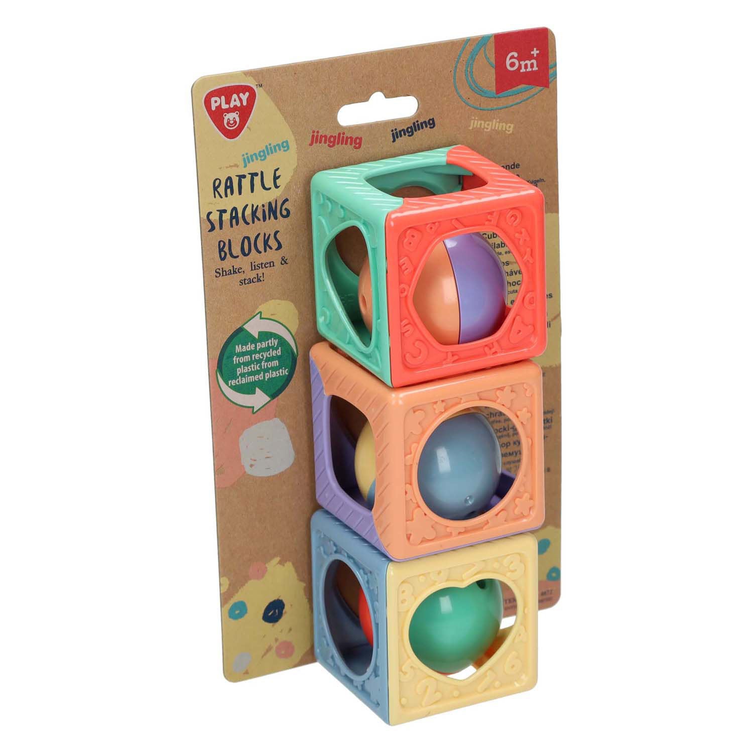 Jouez à des blocs d'empilement avec Rattle, 3DLG.