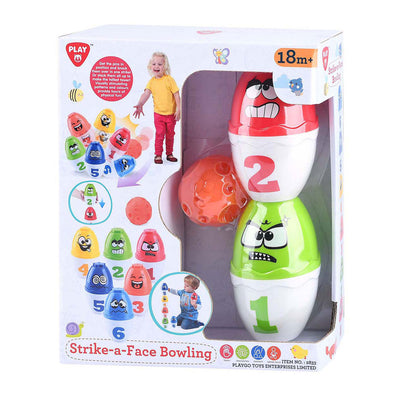 Jouez aux visages de jeu de bowling, 13dlg.
