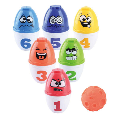 Jouez aux visages de jeu de bowling, 13dlg.