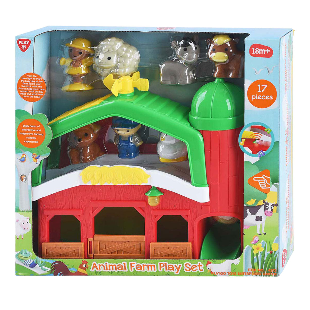 Jouez à la ferme avec des animaux Play set, 17dlg.