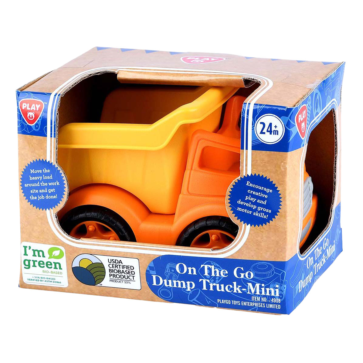 Jouez à la bio kiepvrachtwagen oranje