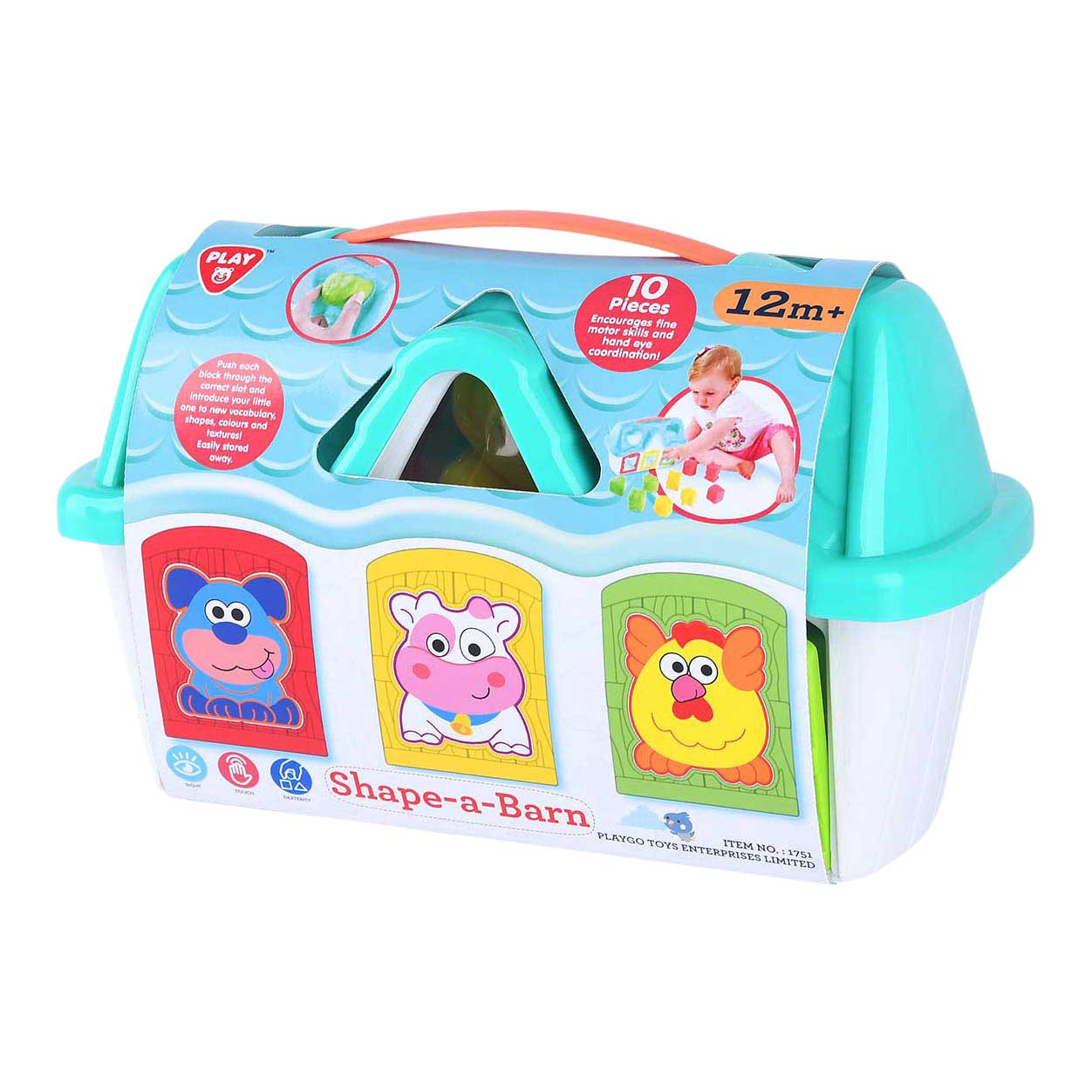 Playgo farm shape sorter - 10 pcs.
