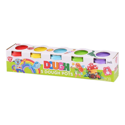 Playgo argile set 5 couleurs - 5x113gram