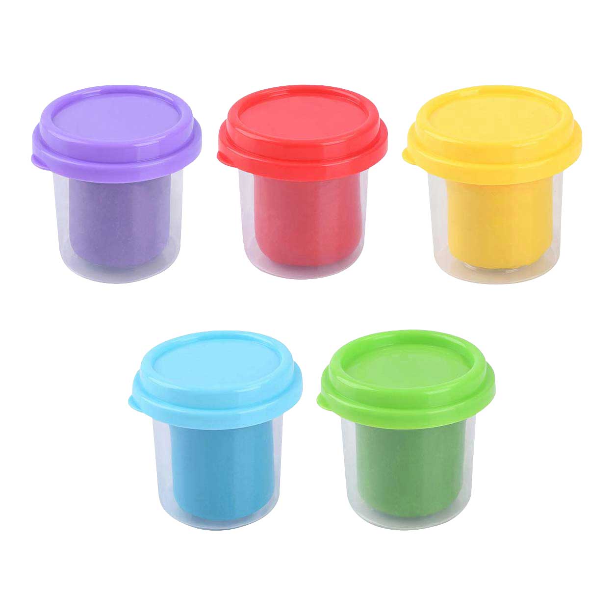 Playgo argile set 5 couleurs - 5x113gram