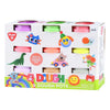 Coffret d'argile Playgo 9 couleurs fluo - 9x56grammes