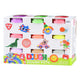 Coffret d'argile Playgo 9 couleurs fluo - 9x56grammes