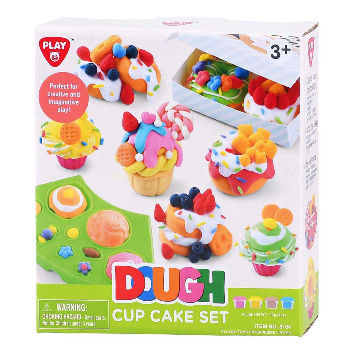 Set d'argile à cupcakes Playgo - 4 pots en argile