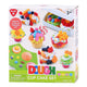 Set d'argile à cupcakes Playgo - 4 pots en argile