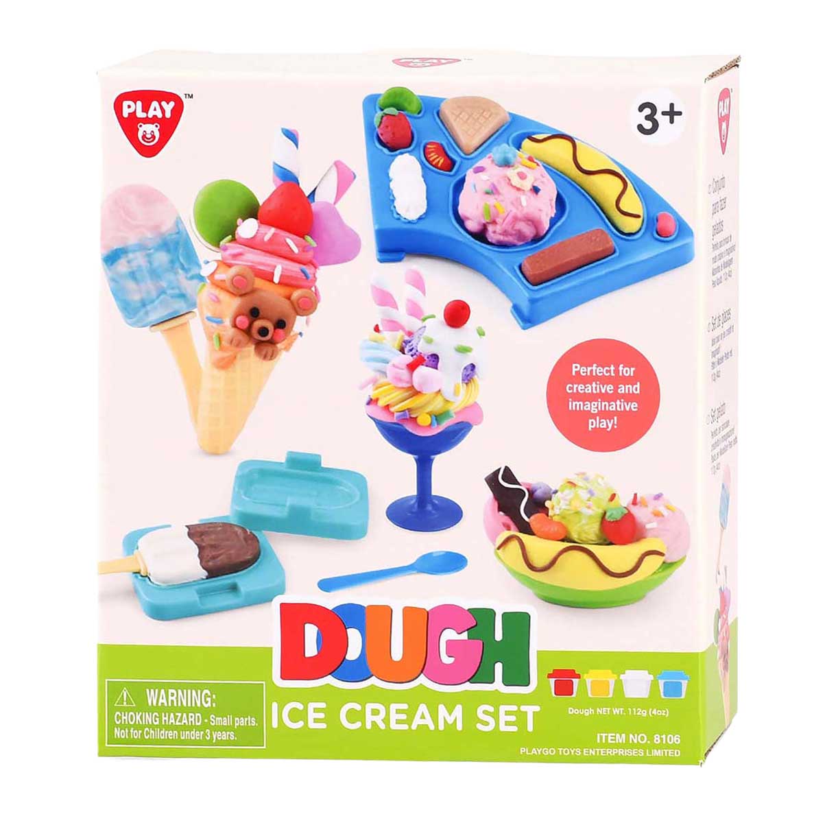 Set d'argile à glace Playgo - 4 pots en argile