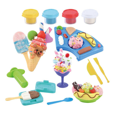 Set d'argile à glace Playgo - 4 pots en argile