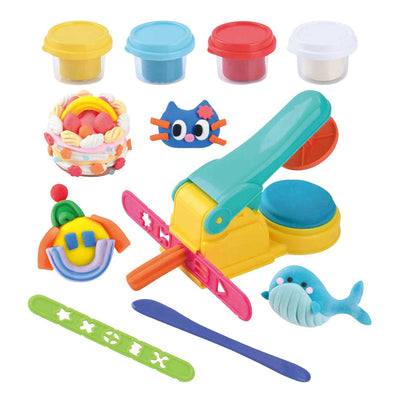 Ensemble d'argile pour machine à presser Playgo - 4 pots en argile