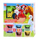 Ensemble en argile Playgo ferme et animaux - 6 pots en argile