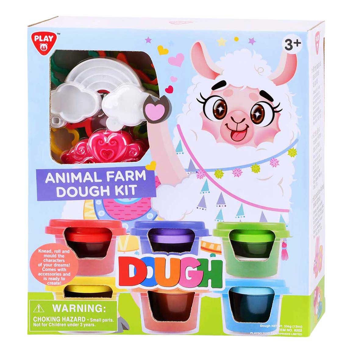 Ensemble d'argile pour animaux de la ferme Playgo - 6 pots en argile