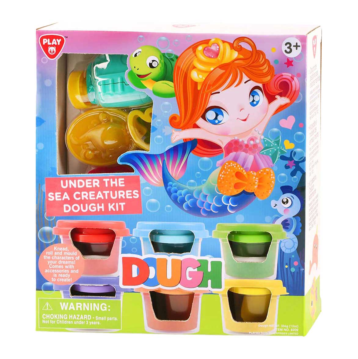 Ensemble d'argile Playgo au fond de la mer - 6 pots en argile