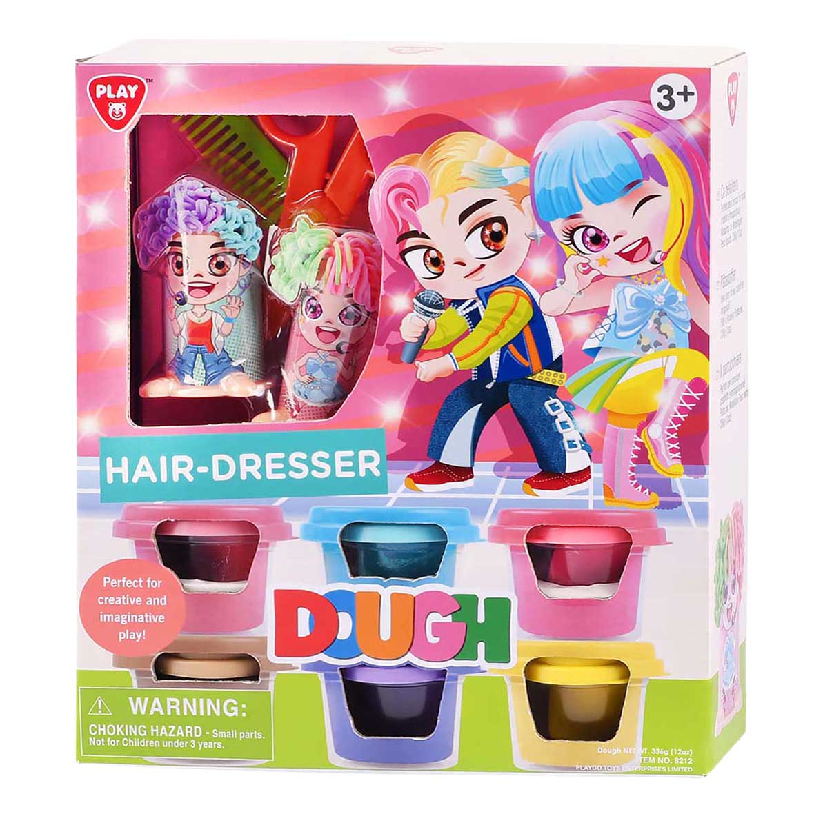 Set d'argile pour coiffeur Playgo - 6 pots en argile